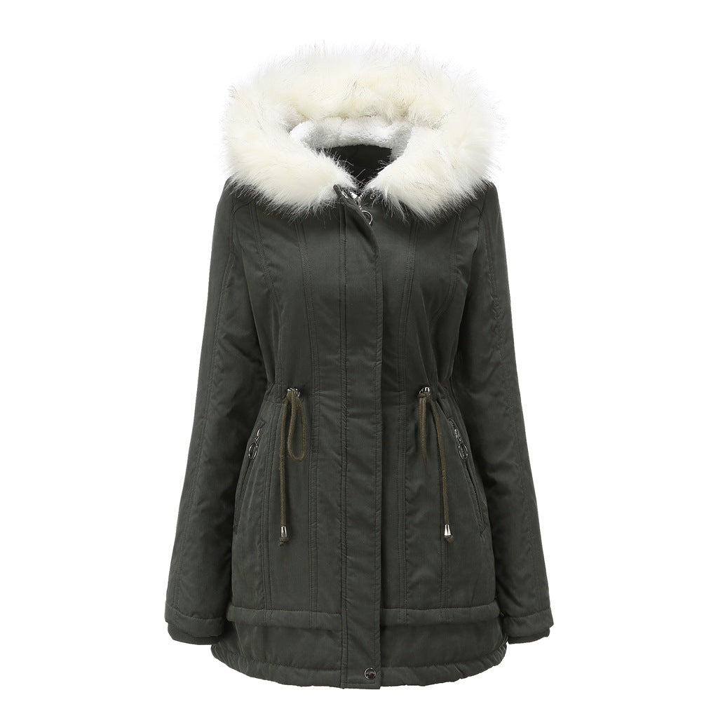 2021 Women's Long Hooded Winter Warm and Down Coat