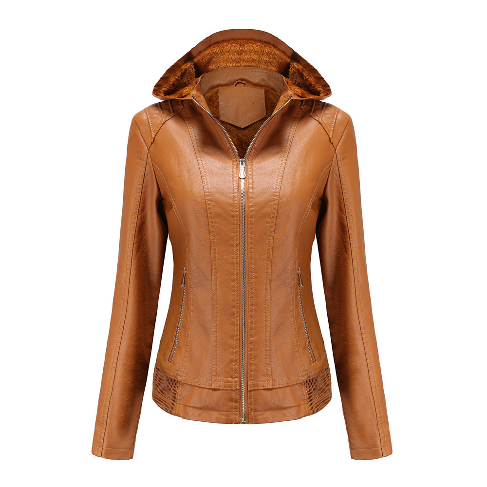 Fashion  Polyurethane Faux Women Leather Jacket