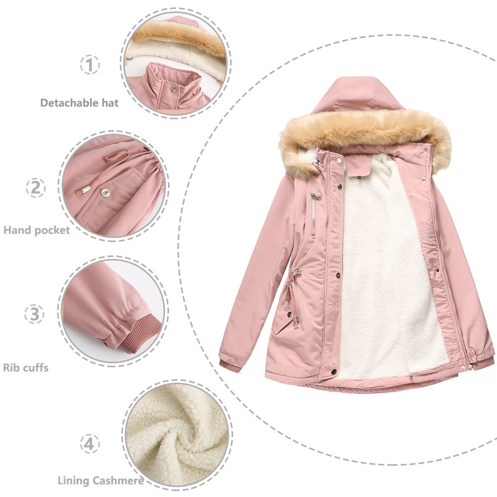 2021 Women's Lambskin cotton Coat
