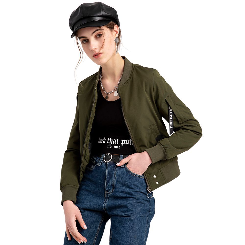 2021 New Fashion Collar Cotton-padded Bomber Jacket
