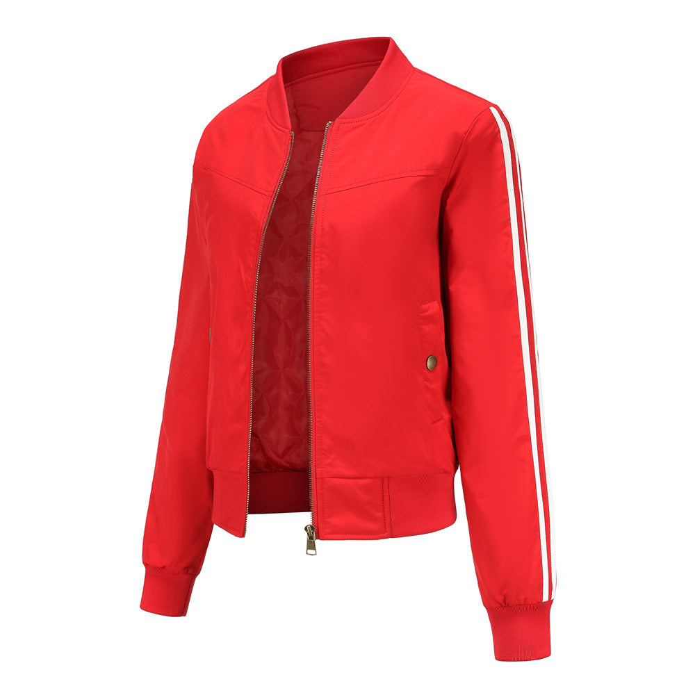 2021 Women Ins Fashion Cotton Bomberjacket