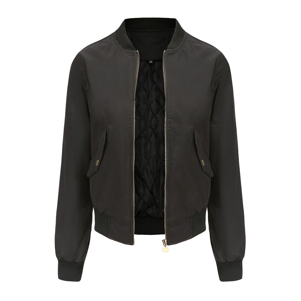 2021 Bomber Jacket Women's Baseball Jacket