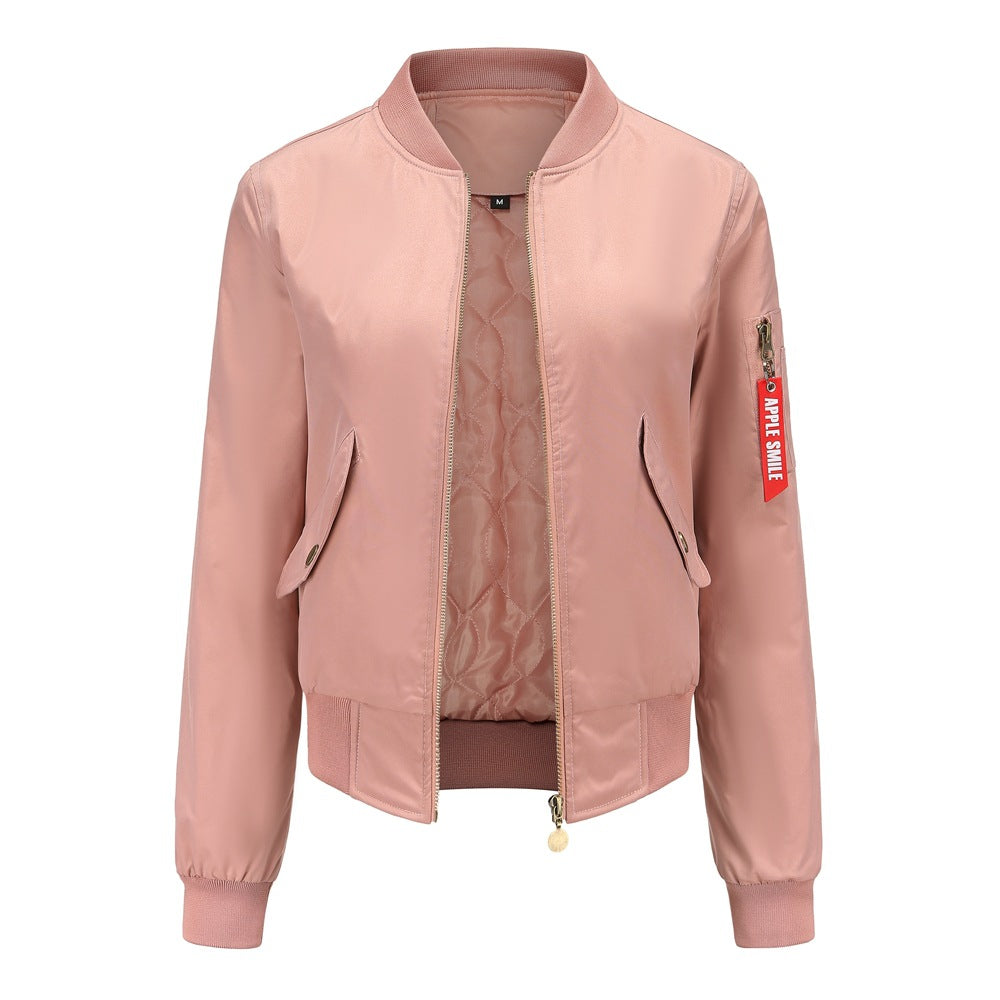 2021 Bomber Jacket Women's Baseball Jacket
