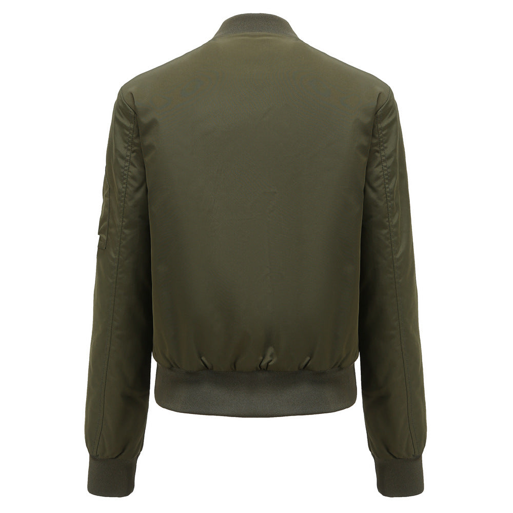 2021 New Fashion Collar Cotton-padded Bomber Jacket