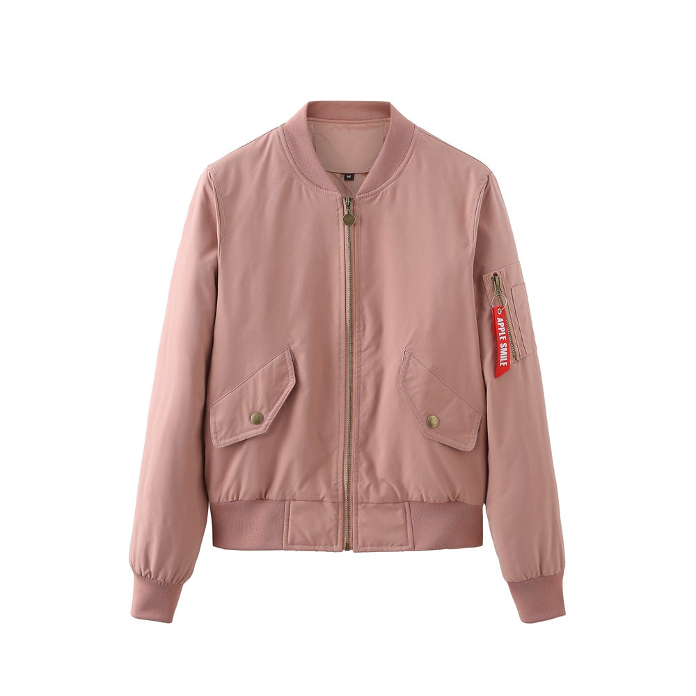 2021 Bomber Jacket Women's Baseball Jacket