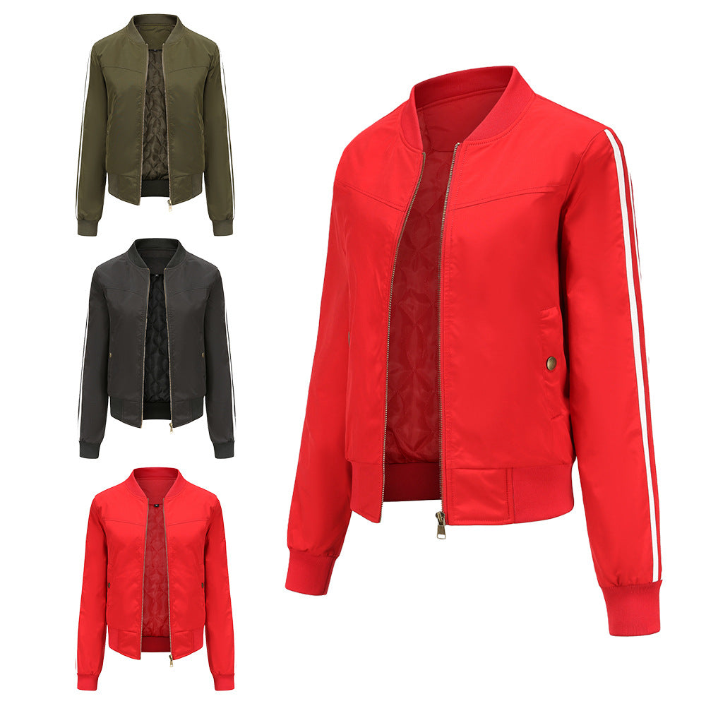 2021 Women Ins Fashion Cotton Bomberjacket