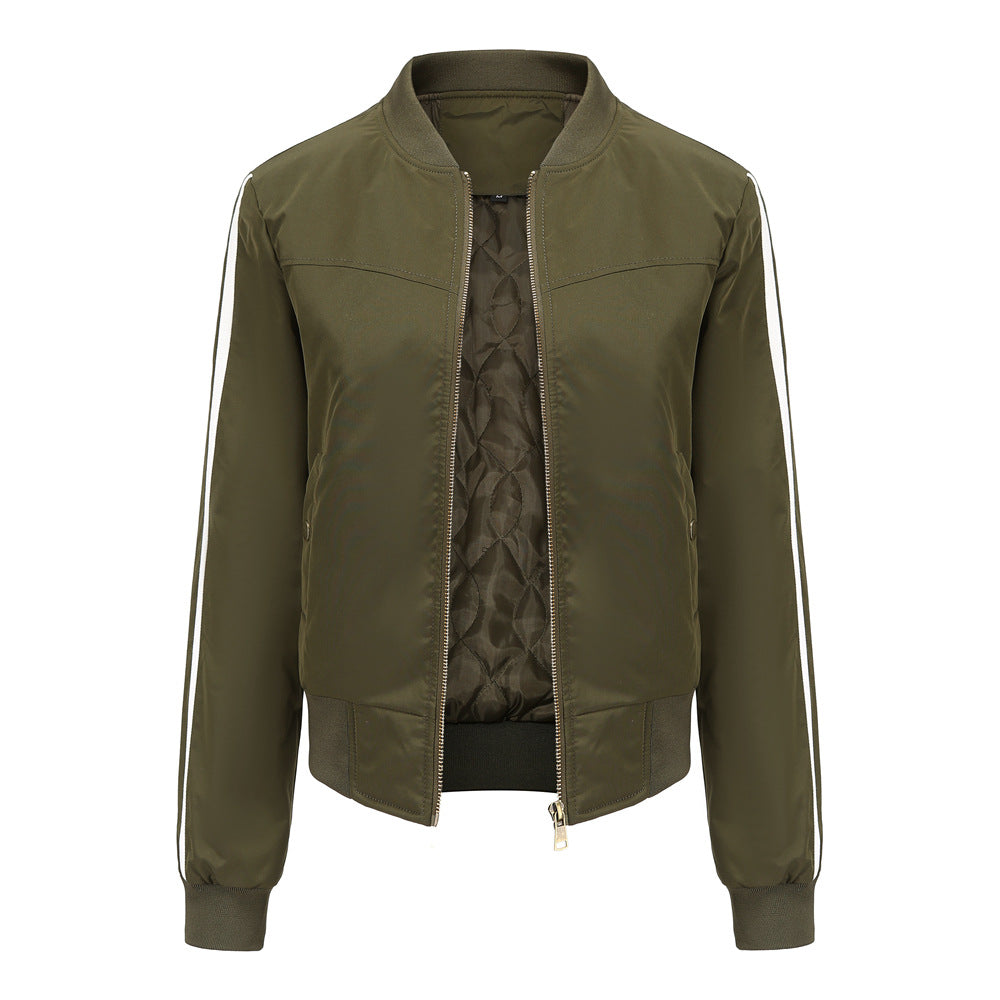 2021 Women Ins Fashion Cotton Bomberjacket