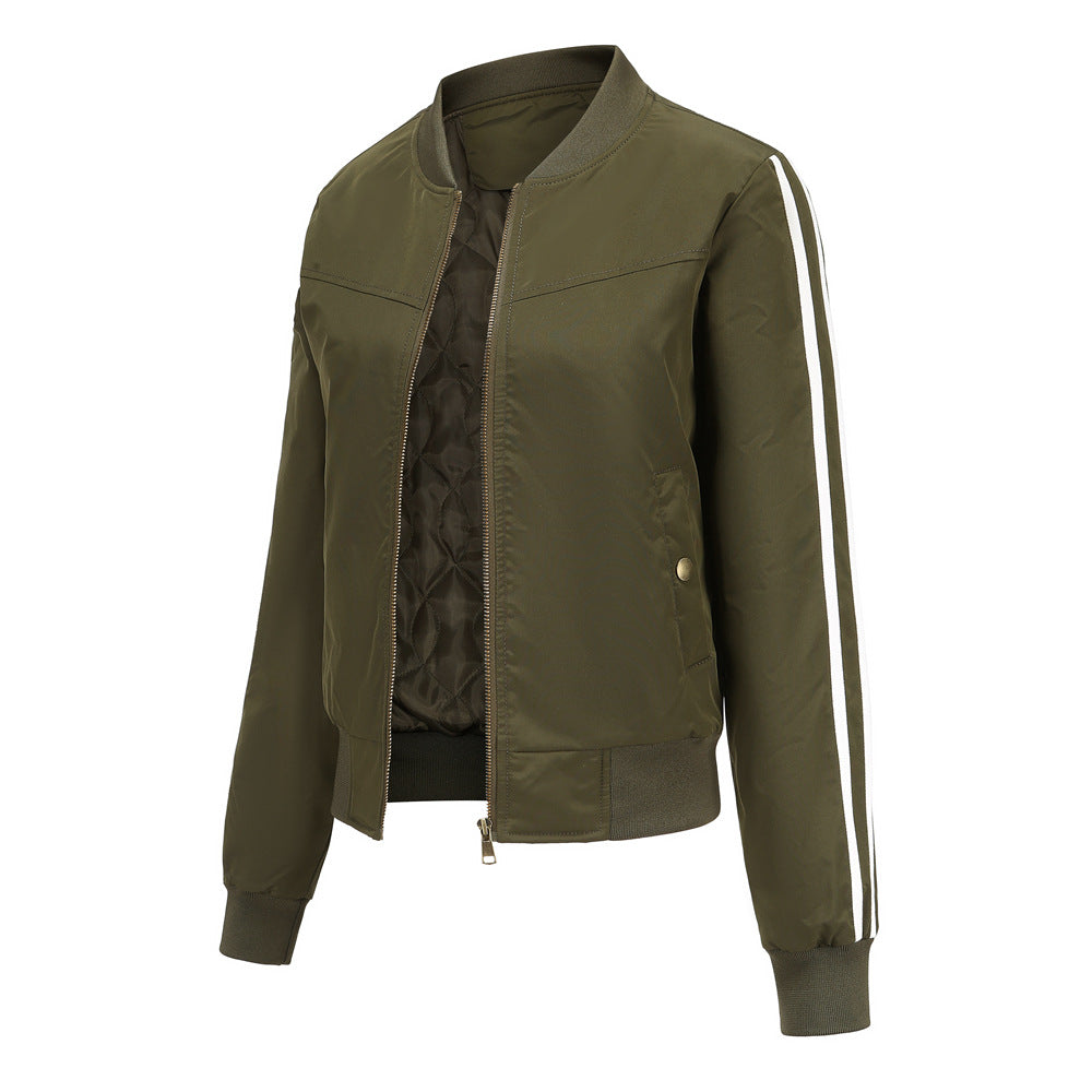 2021 Women Ins Fashion Cotton Bomberjacket