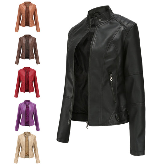 Women's Leather Jacket, Women's Slim Jacket