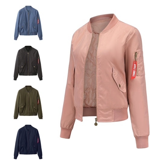 2021 Bomber Jacket Women's Baseball Jacket