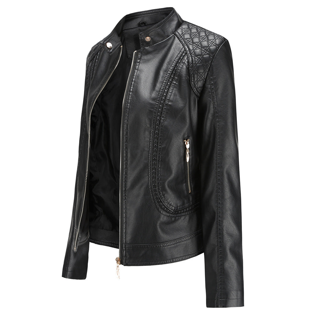 2021 Women's Leather Jackets 100% polyurethane