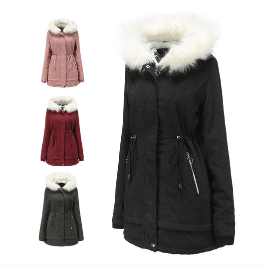 2021 Women's Long Hooded Winter Warm and Down Coat