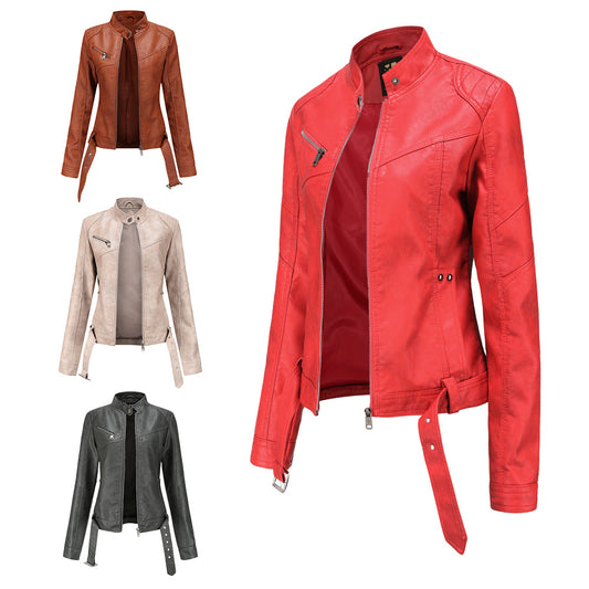 Women Leather Jacket Polyurethane Faux