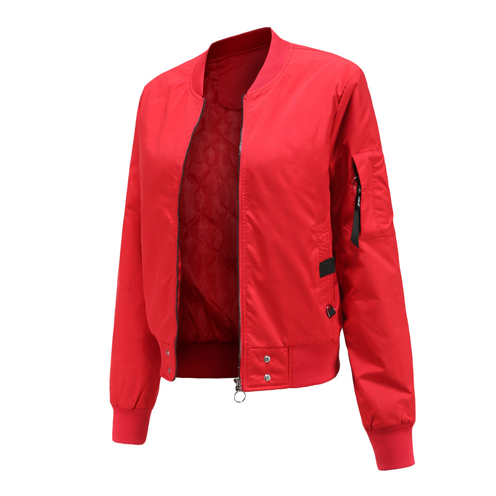 2021 New Fashion Collar Cotton-padded Bomber Jacket