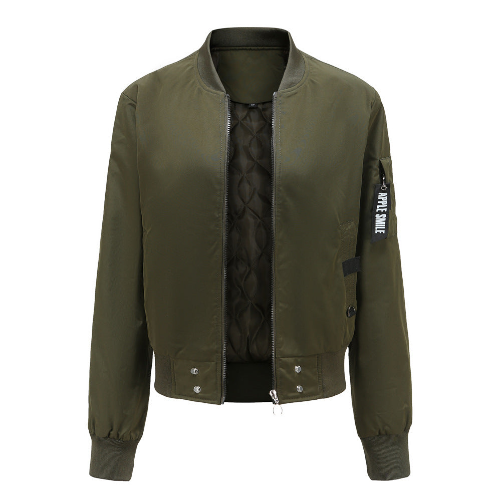 2021 New Fashion Collar Cotton-padded Bomber Jacket